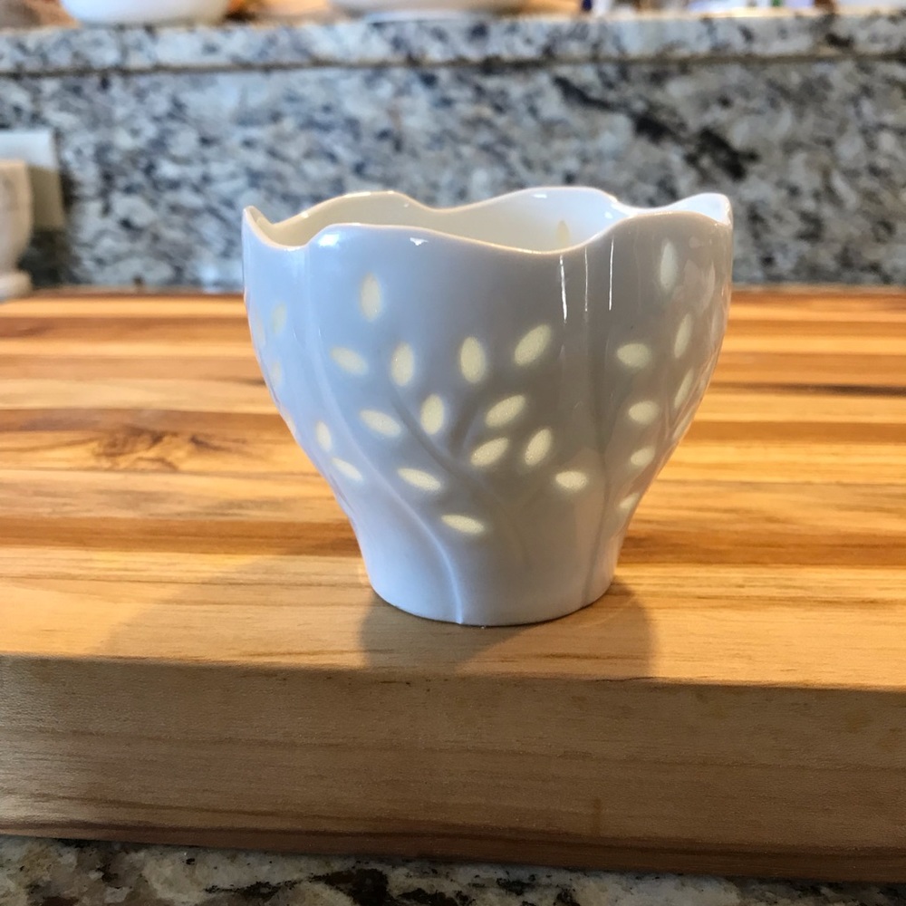 Vintage Rice Eye Dansk Votive Candle Holder Cup Willow light 2.75 “